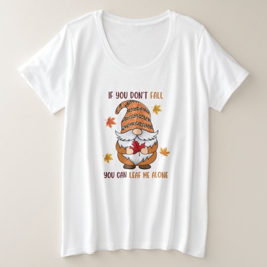Lieve Herfst Zoete Herfst/Kabouter Grote Maat T-shirt (Design voorkant)
