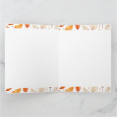 Lieve herfstschrikkendrager met pompoen en bladere kaart (Binnen)