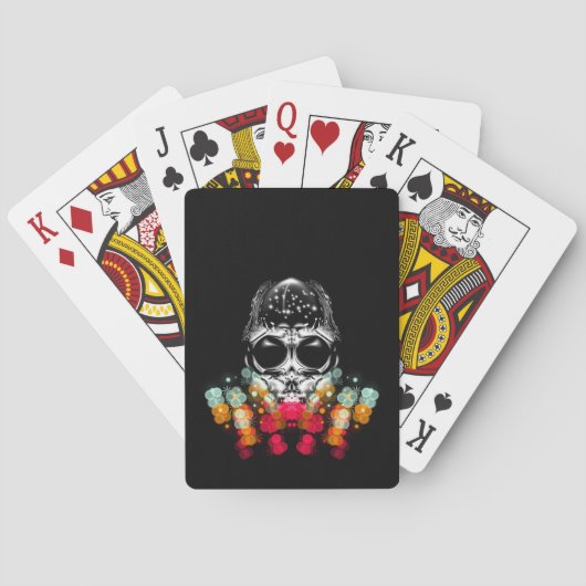 Lieve herfstspin met dauwdruppelhoed pokerkaarten (Achterkant)