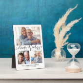 Lieve Herinnering 3 Foto Collage Herdenkingsgesche Fotoplaat (Zijkant)