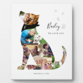 Lieve herinnering hond foto collage huisdier herin fotoplaat (Voorkant)