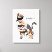 Lieve Herinnering Kat Foto Collage Huisdier Herden Canvas Afdruk (Voorkant)