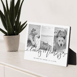 Lieve Herinnering | Moderne Dierenherdenkingsfoto Fotoplaat
