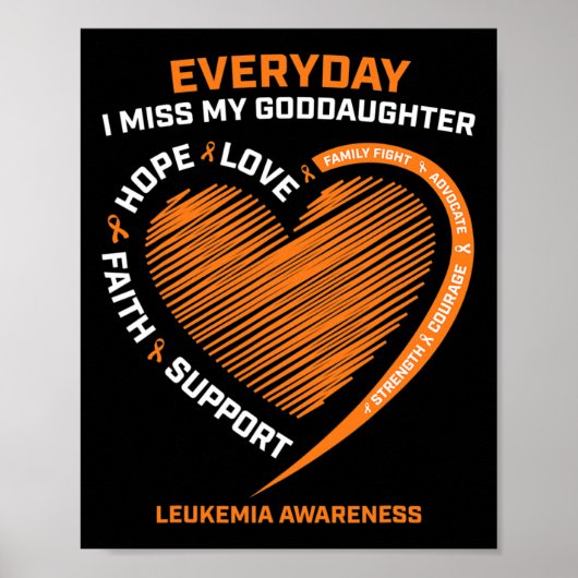 Lieve Herinnering Ter Nagedachtenis Dochter Leukem Poster (Voorkant)