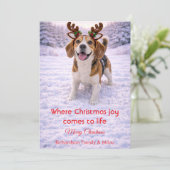 Lieve Hond Kerst Mooie Quote | Kerstkaart (Staand voorkant)