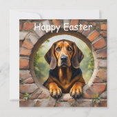 Lieve hond Pasen Feestdagenkaart (Achterkant)
