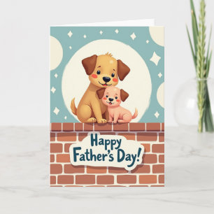 Lieve Honden Vaderdag Kaart
