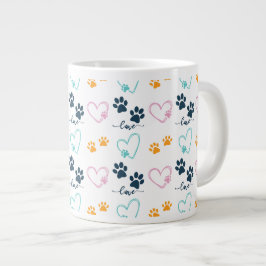 Lieve Hondengekkenner Pootafdrukken Grote Koffiekop