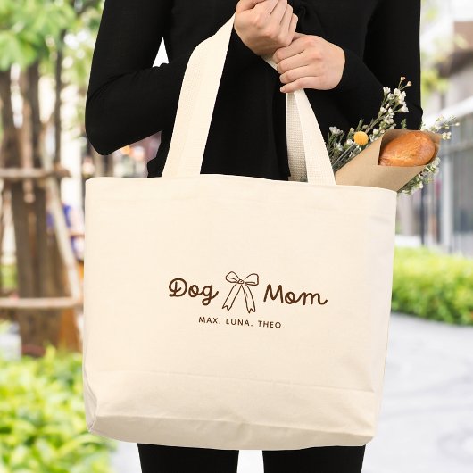Lieve Hondenmoeder Gepersonaliseerd Grote Tote Bag