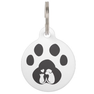 Lieve Hondenpoot Liefde Huisdier ID Tag Huisdierpenning