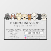 Lieve Hondenrassen Openingstijden  Raamsticker (Vel)