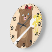 Lieve Honingbeer met Lepel En Rode Strik  Grote Klok (Hoek)