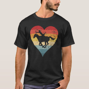 Lieve Horse Archer Colorful Heart Horse gebergte A T-shirt