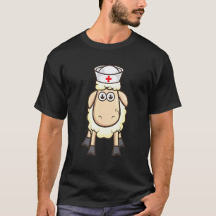 Lieve huisdier schaap verpleegster dierenarts medi t-shirt