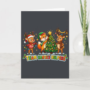 Lieve hulpen van Kerstman Kerstmis Kaart