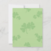Lieve Ierse kat St. Patrick's Day-feestuitnodiging Kaart (Achterkant)