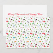 Lieve IJsbeer Kerst Hoofd Feestdagenkaart (Voorkant / Achterkant)