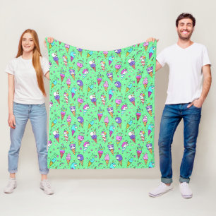 lieve ijsjeshoorn eenhoorn patroon fleece deken