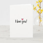 Lieve Ik Hou Van Jou Kaart (Gele Bloem)