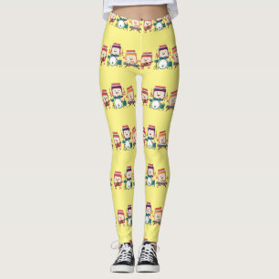 Lieve jamsessie cartoon muzikant humor leggings
