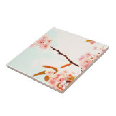 Lieve Japanse kersen bloesem Tegeltje (Zijkant)