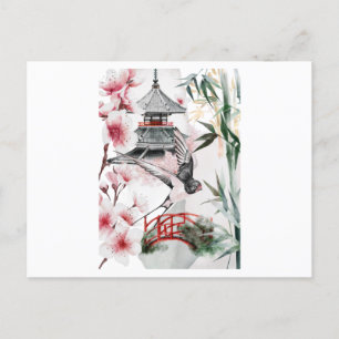 Lieve Japanse omgeving Briefkaart