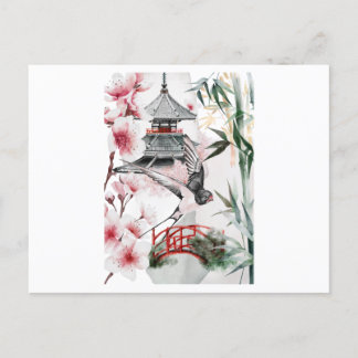 Lieve Japanse omgeving Briefkaart