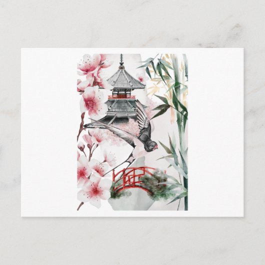 Lieve Japanse omgeving Briefkaart (Voorkant)