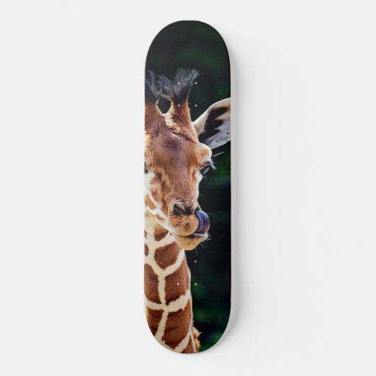 lieve jonge giraffe skateboard (Voorkant)
