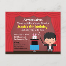 Lieve Jongens Goochelaar Magie Verjaardagsfeest Ui