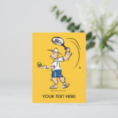 Lieve kaart voor tennisspelers (Staand voorkant)