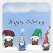 Lieve Kabouter Bende Vierkante Sticker (Voorkant)