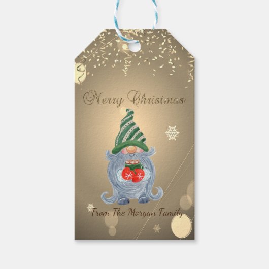 Lieve Kabouter Confetti Cadeaulabel (Voorkant)