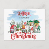 Lieve Kabouter die Kerstmis Viert Feestdagenkaart (Voorkant)