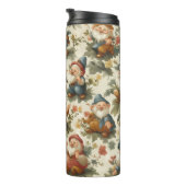 Lieve kabouter en bloemen ontwerp thermosbeker (Geroteerd rechts)