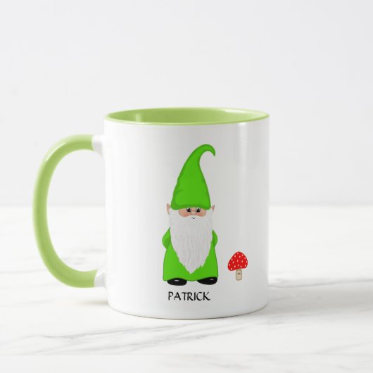 Lieve Kabouter Gekleed in Groen  Mok (Links)