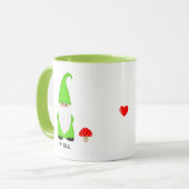 Lieve Kabouter Gekleed in Groen  Mok (Voorkant links)