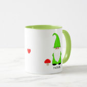 Lieve Kabouter Gekleed in Groen  Mok (Voorkant rechts)