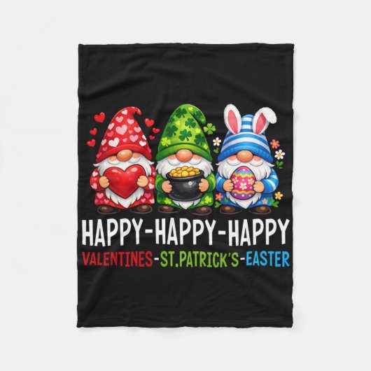 Lieve Kabouter Gelukkig Valentijnsdag St. Patrick Fleece Deken (Voorkant)