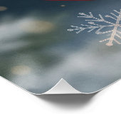 Lieve Kabouter in Rode Kerstbal Perfect Poster (Hoek)