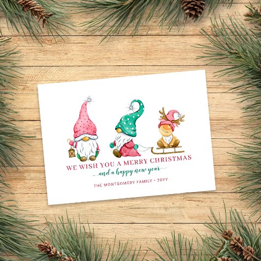 Lieve Kabouter Kerst Feestdagenkaart