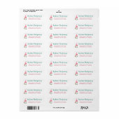 Lieve Kabouter Kerst Retouradres Etiket (Full Sheet)