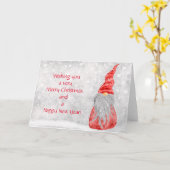 Lieve Kabouter Kerstkaart Kaart (Gele Bloem)