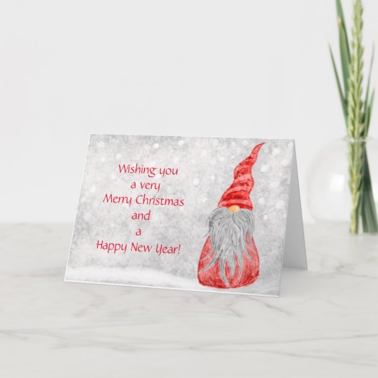 Lieve Kabouter Kerstkaart Kaart (Voorkant)