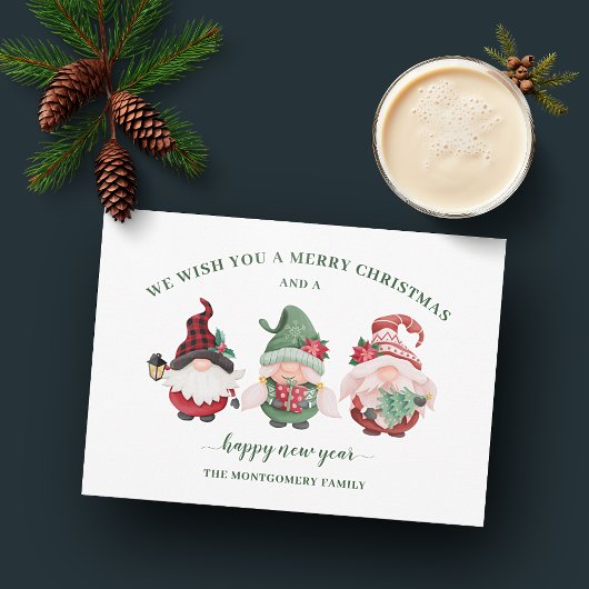 Lieve Kabouter Kerstmis Feestdagenkaart