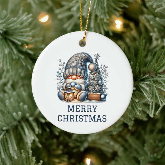 Lieve Kabouter Kerstmis Keramisch Ornament (Boom)