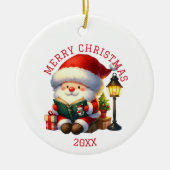 Lieve Kabouter Kerstmis Keramisch Ornament (Voorkant)