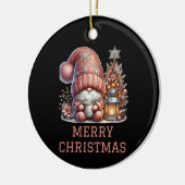 Lieve Kabouter Kerstmis Keramisch Ornament (Links)