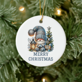 Lieve Kabouter Kerstmis Keramisch Ornament
