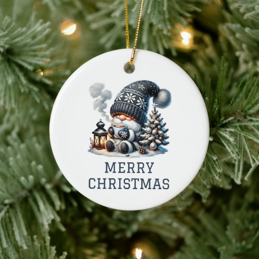 Lieve Kabouter Kerstmis Keramisch Ornament (Boom)